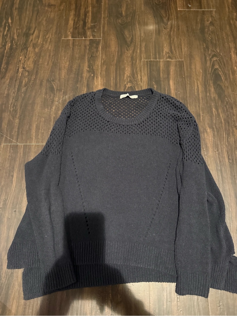 Women’s Black Crewneck Knit Sweater